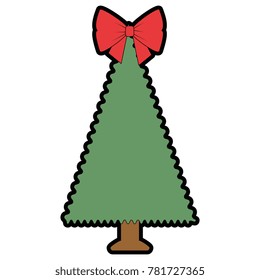 christmas tree isolated icon