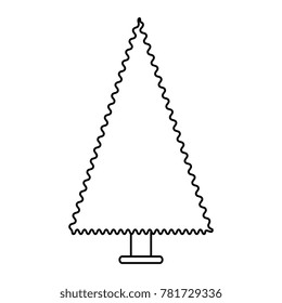 christmas tree isolated icon