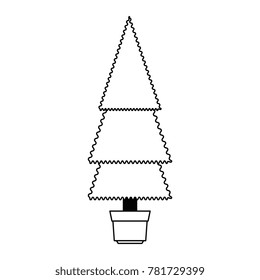 christmas tree isolated icon