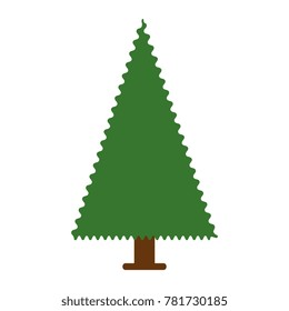 christmas tree isolated icon