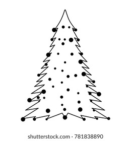 christmas tree isolated icon