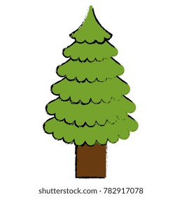 christmas tree isolated icon