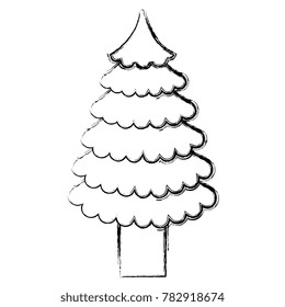 christmas tree isolated icon