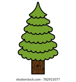christmas tree isolated icon