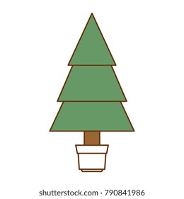 christmas tree isolated icon