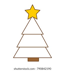 christmas tree isolated icon