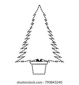christmas tree isolated icon