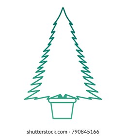 christmas tree isolated icon