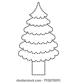 christmas tree isolated icon