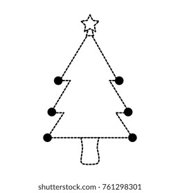 christmas tree isolated iicon