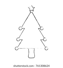 christmas tree isolated iicon