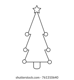 christmas tree isolated iicon