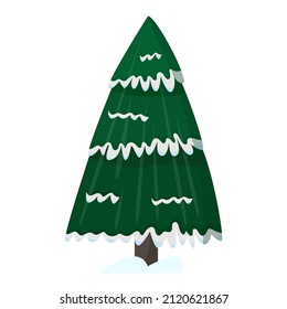 Christmas tree isolated on white background