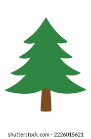 CHRISTMAS-BAUM, EINZELPINE ZUM DEKORATEN, VEKTORRESSOURCE