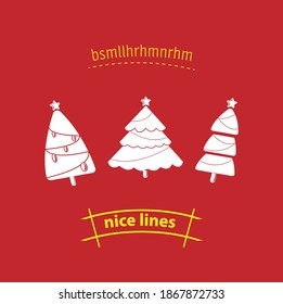 icono vector aislado de árbol de navidad. elemento de diseño de navidad