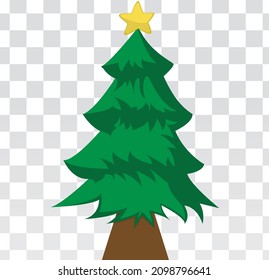 Christmas tree. isolated vector illustration