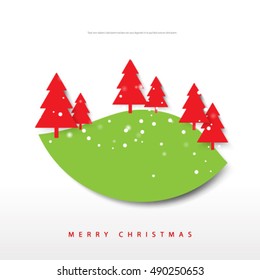 Christmas Tree Layout/Design Cover Background