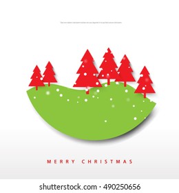 Christmas Tree Layout/Design Cover Background
