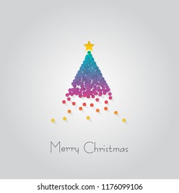 Christmas Tree Layout/Design Cover. Modern and Abstract Background. Stock Vector Illustration. Minimalist Creative Design Concept.