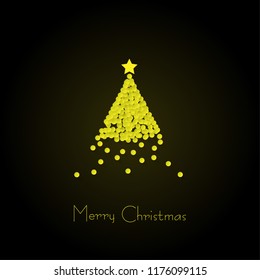Christmas Tree Layout/Design Cover. Modern and Abstract Background. Stock Vector Illustration. Minimalist Creative Design Concept.
