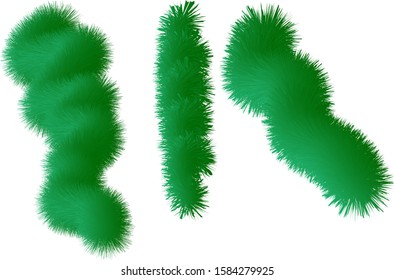 Christmas tree leaf vector for design 