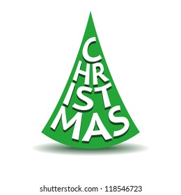 Christmas tree of letters
