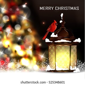 Christmas tree light background