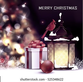 Christmas tree light background