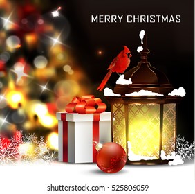 Christmas tree light background