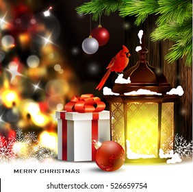 Christmas tree light background