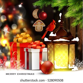 Christmas tree light background