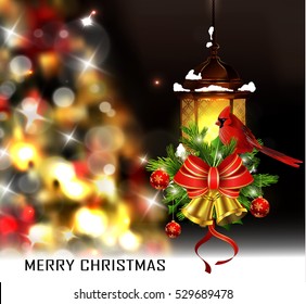 Christmas tree light background