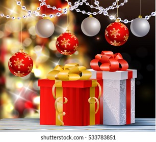 Christmas tree light background
