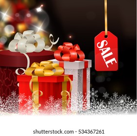 Christmas tree light background