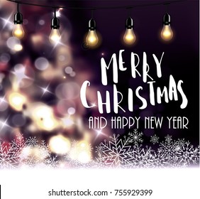 Christmas tree light background