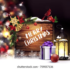 Christmas tree light background