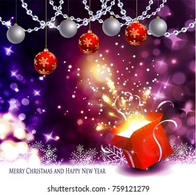 Christmas tree light background