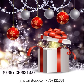 Christmas tree light background