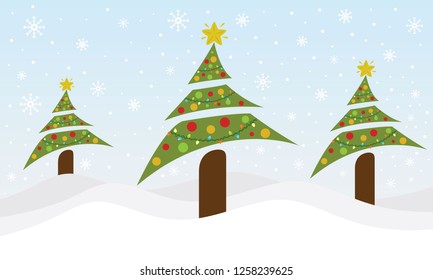 Christmas tree and lights