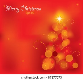 christmas tree lights card