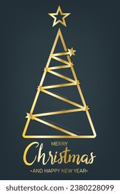 fondo de concepto de línea de árbol de navidad