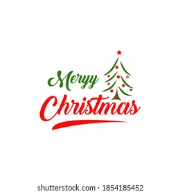 Christmas tree logo design icon modern