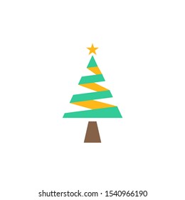 Christmas Tree Logo Design Vector