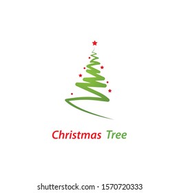 Christmas tree logo ilustration vector design
