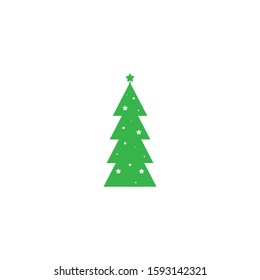 Christmas tree logo ilustration vector design