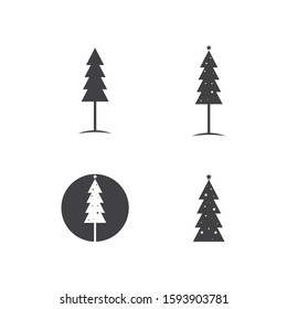 Christmas tree logo ilustration vector design