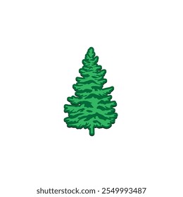 Christmas tree Logo vector image

