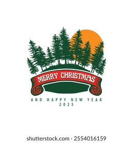 Christmas tree Logo vector image
