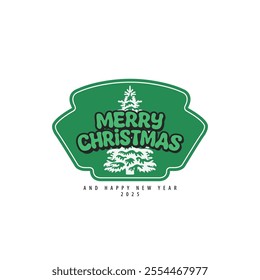 Christmas tree Logo vector image
