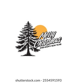 Christmas tree Logo vector image
